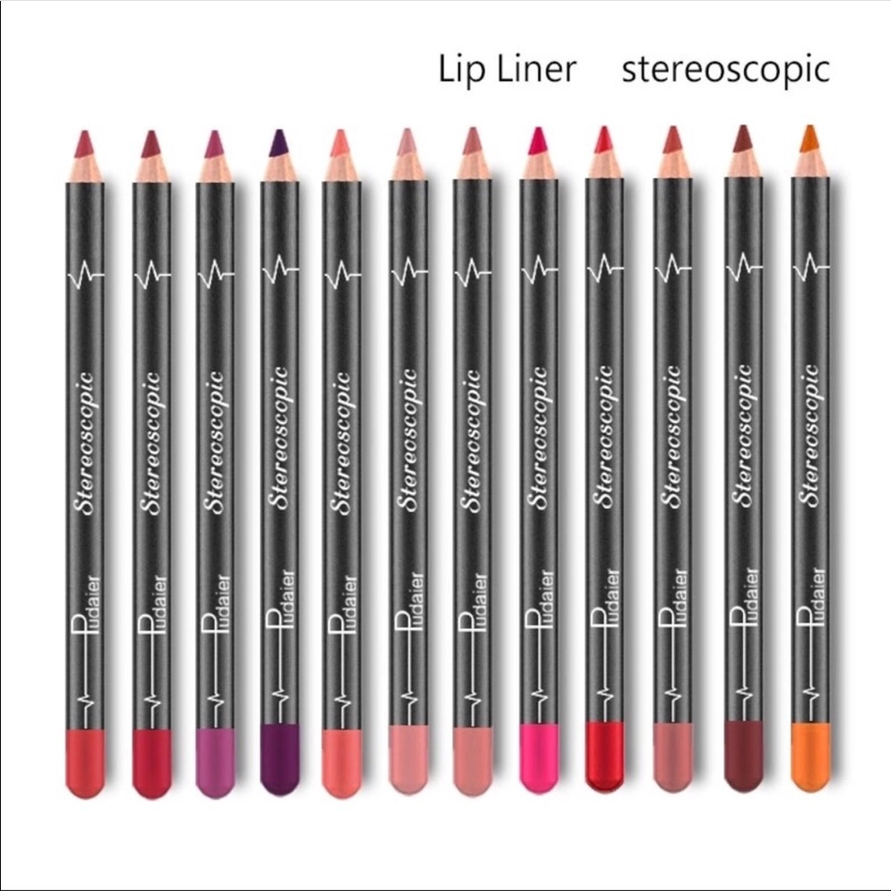 12 colors set of matte lip liner 🌼